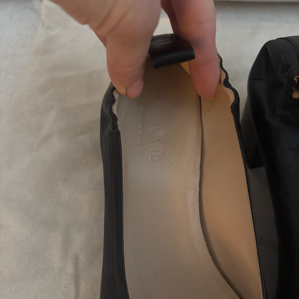 Everlane day heel in black leather - Picture 6 of 8